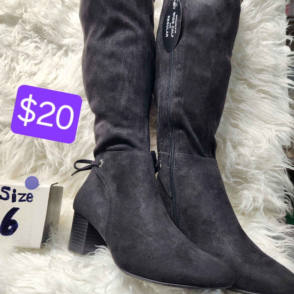 Macy's Charter Club Black Heeled Boots